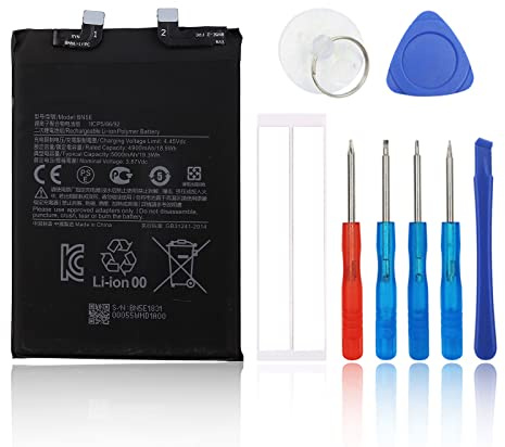 SwarKing Batería de repuesto compatible con Redmi Note 11 PRO 5G Poco X4 PRO 5G BN5E con kit de herramientas