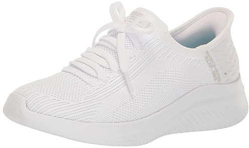 Skechers Women's Martha Stewart Ultra Flex 3.0 Slip-INS-Daylight Sneaker, White, 7.5