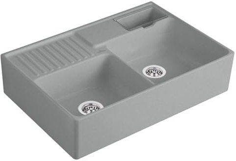 Villeroy & Boch Spülstein Doppelbecken Stone - 6323 92 SL Keramikspüle