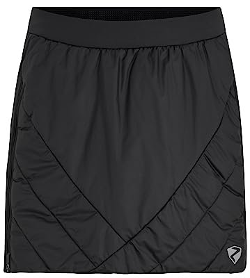 Ziener Damen NASCHKA Thermo- / Outdoor- / Skitour-Rock | Wolle Winddicht PFC frei, black, 36