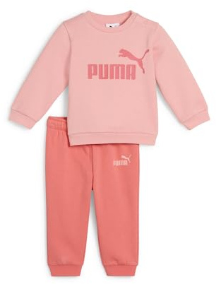 PUMA Unisex Baby MINICATS ESS Crew Set FL INF Gestrickte Anzüge, Pink Fruit, 80