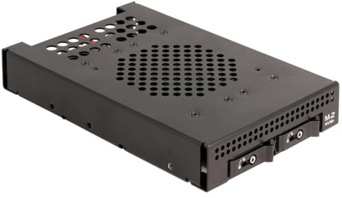 DeLOCK Einbaurahmen 3.5″ Wechselrahmen für 2 x M.2 NVMe SSD