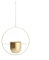 Constprog Modern Geometric Hanging Planter Metal Plant Pots Trough Garden Flower Holder (B# Round Gold)