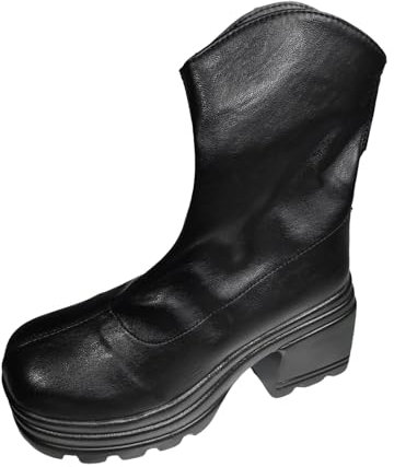 EJIMUQO Regalini Natale Colleghe Stivali Donna Gambale Curvy Stivaletti Donna Con Zeppa Interna Stivali Alti Bordeaux Donna Pelle Stivali Scamosciati Donna Stivali Donna Alti Fino Al Ginocchio