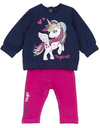 Chicco, Tuta Bambina con Felpa e Pantaloni Lunghi, Comoda e alla Moda, Abbigliamento Bambina, Designed in Italy