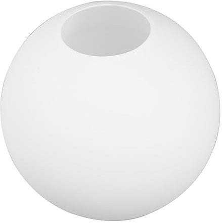 KONTONTY White Frosted Glass Globes Light Fixtures Replacement Round Glass Lampshade Light Cover for Pendant Lamp Wall Sconce Chandelier 5-6cm Opening