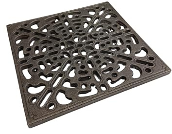Griglia aerazione in ghisa per camini, stufe a legna e focolari con dimensioni mm 300 x 300 e spessore 1 cm - RIF 0027