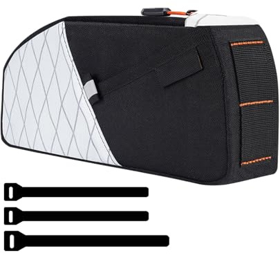 Generico Fahrradtasche vorne, wasserdichte Fahrradtasche mit reflektierenden Streifen – Rucksack für Training Fitness Outdoor Urban Tour Sport Abenteuer Weg Pendeln Straße