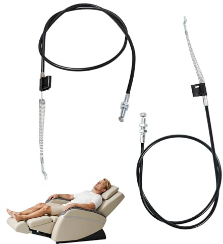 Manyugo 2PCS Recliner Chair Cable Replacement, Black | Sofa Cable Pull Handle, Universal Replacement Parts, For Recliners Sofa Armchairs