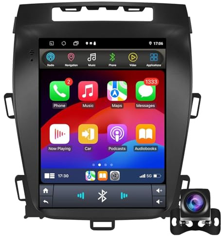 9.7 Inch Double Din CarPlay Car Stereo for Opel Zafira C/Vauxhall Zafira C 2010-2016 with Android Auto Radio Head Unit GPS with Bluetooth Mirror Link/SWC/Bluetooth Camera+MIC(Color:8-Core 2+32G)
