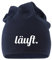 MoonWorks Jersey Beanie läuft Mütze Bedruckt Herren Damen Navy Unisize