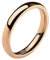 Mianova Band-Ring Edelstahl Herrenring Damenring Partnerring Trauring Verlobungsring Damen Herren Rosegold Größe 53 (16.9) Breit 3mm