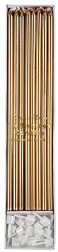 Lange goldfarbene Kerze