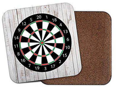 1 x DestinationVinyl Cool Dart Board Untersetzer – Darts Pub Game Dad Son Weihnachten Geburtstag Geschenk #4643