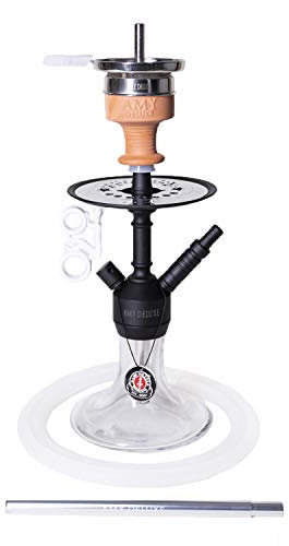 AMY Shisha Alu Jewel S 071.03 - black powder clear | Wasserpfeife Hookah von Amy Deluxe