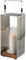 Fink Magnus, Laterne, Edelstahl, Teakholz, matt Silber, L. 19 cm, B. 19 cm, H. 59 cm [SP]