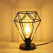 Chao Zan moderne Tischlampe, E27 Fassung, Standleuchte mit Stecker und Schalter Kabel, 1-flammige Vintage Tischleuchte mit Metallschirm, Höhe 27 cm,Schwarz,ohne Leuchtmittel,Nachttischlampe