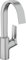 hansgrohe Vivenis Grifo monomando de lavabo 210 con caño giratorio y sin vaciador automático, cromo, 75032000