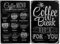 Dancepandas Cartel de Chapas Cafe 2 Piezas Cartel de Metal Vintage Poster Cafe Menu Placa Metalica Decorativo Coffee Makes,para Cafetería Póster,Pub,Home,Decoración del Club