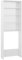 vidaXL Waschmaschinenschrank Badmöbel Badschrank Hochschrank Waschmaschinen Umbauschrank Badezimmer Schrank Regal Hochglanz-Weiß 64x24x190cm