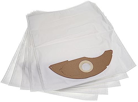 vhbw 5X Staubbeutel kompatibel mit Kärcher NT 22/1 Ap L, NT 22/1 Ap Te L Staubsauger - 42cm x 26,5cm Weiß