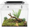 Reptile Growth Mini reptile tank（PC）,8 x 8x 7 vivarium with Top Sliding Door Screen Ventilation for Small Fish,Insect,Snail,Gecko，Tarantula,Bearded Dragon,Jumping Spider,Stick Insect