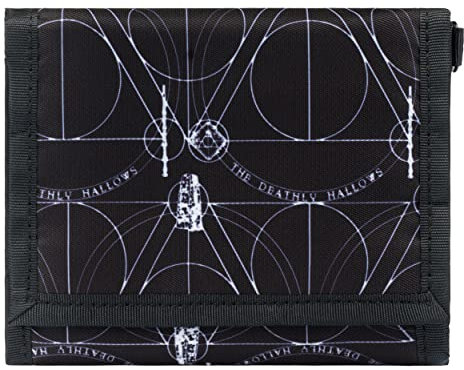 Geldbeutel Jungen Mädchen Geldbörse Kinder Kleines Portemonnaie Teenager Geldtasche Kinderportmonee (Harry Potter Deathly Hollows)