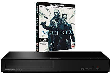 Panasonic DP-UB154 MULTIREGION 4K Blu-ray Player Bundle including The Matrix
