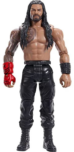 Mattel WWE Elite Collection Top Picks Actionfigur, Roman Reigns 15,2 cm großes Sammlerstück mit 10 Artikulationspunkten & lebensechtem Look