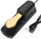 Sovvid Sustain Pedal for Keyboard, Piano Foot Pedal Keyboard Pedal with Polarity Switch for All Brands Electronic Keyboards, MIDI Keyboards, Digital Pianos, Yamaha, Casio, Roland and More-Gold