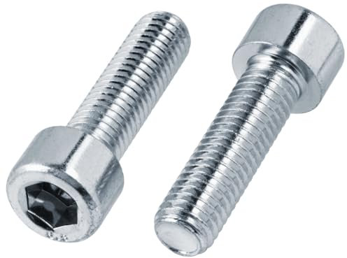 10 Stück Zylinderschrauben mit Innensechskant M6 x 20 verzinkt DIN 912 ISO 4762 Zylinderkopf Schraube Imbusschraube Zylinder Schrauben Zylinderkopfschrauben M6x20