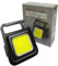 Amacam Mini llavero recargable con linterna LED, extremadamente brillante, potente estroboscópico, imán fuerte, duradero y robusto, tamaño mini