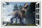Dinosaurier Motive 3D Wandtattoos, 3D Wandsticker Kinderzimmer Dinosaurier Wandtattoo, für Kinder Schlafzimmer Jungen Mädchen (WL007)