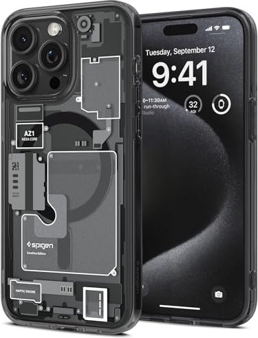 Spigen Ultra Hybrid Zero One MagFit Case for iPhone 15 Pro Max, Compatible with MagSafe Accessories