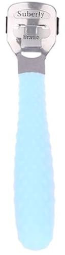 2x Hornhautentferner Hornhauthobel Hornhautraspel Hornhautfeile für Fußpflege Pediküre Hornhautmesser Blau