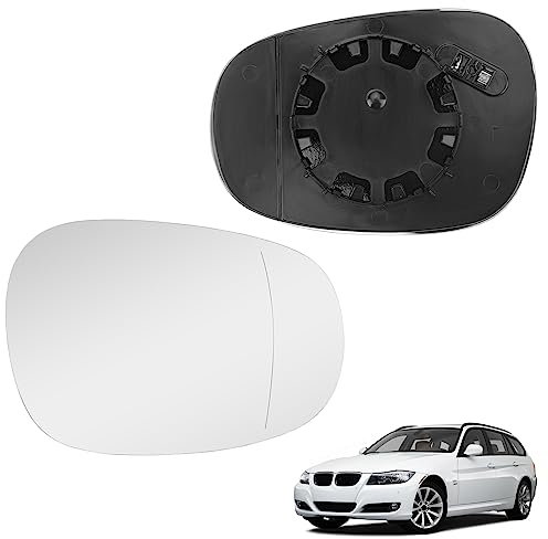 Spiegelglas Heizbar Rechts Kompatibel mit BMW 1 3 Series E81 E88 E90 E91 E92 E93 LCI 2009-2012 Spiegelglas Außenspiegel Glas