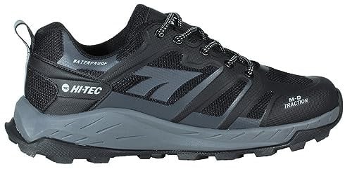 Hi-Tec O090124001 Bergstiefel für Herren, Toubkal Low Wp Black Charcoal Grey, 44 EU
