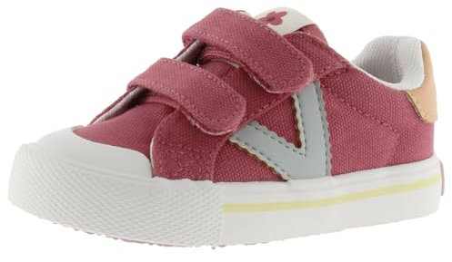 victoria Basket Unisex Tribu Lona & Piezas En Contraste & Tiras Adherentes 1065189 para Niños Fresa 30