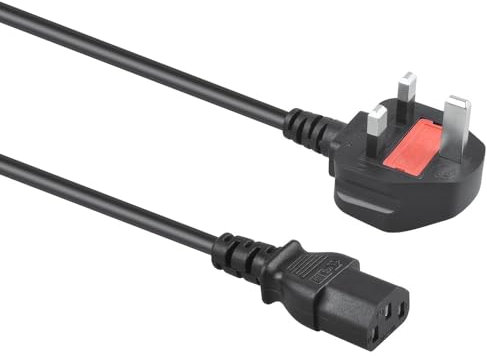 10A 250v Power Cable 3 Prong Power Cord, 1m Ps3 Pc Power Cable Monitor Power Cable Computer Power Cables, C13 Kettle Plug Power Lead Three Pin Lg Tv Power Cord Uk Ac Plug