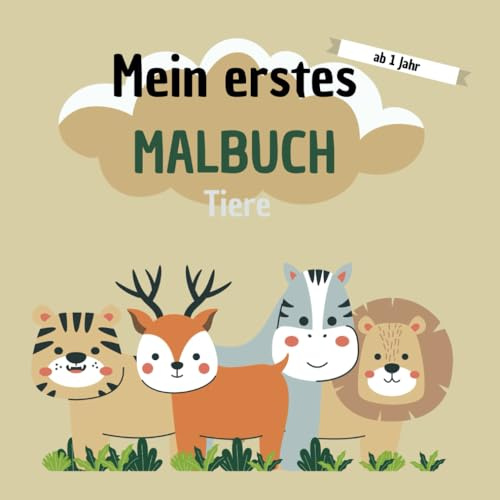 Mein erstes Malbuch: Tiere