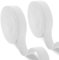 Pack of 2 White Elastic for Sewing 1 Inch Wide, Total 14-Meter-Long (7-Meter-Each) 2 White Elastic Band Perfect for DIY Craft, Wig Band, Trouser, Headbands, & Dressmaking.