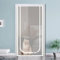 Porte moustiquaire renforcée for chat, moustiquaire for porte for chat, moustiquaire en maille avec fermetures éclair à double sens, porte moustiquaire robuste et amovible for chat(White,80x220cm)