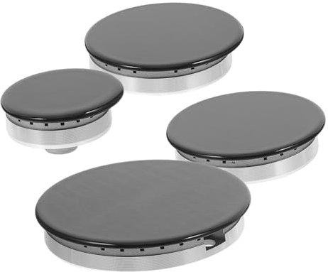 HOMSFOU Gaskochfeld 1 Satz Gasherdbrenner Gaskocher Gasherdkopf Gasherd Zubehör Gasbrenner Ersatzteile Zubehör Für Gasherde Haushaltsbrennerkopf Brennerköpfe Für Haushaltsöfen Gasherdkappe Aluminium