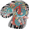 Autocollant De Tatouage Temporaire Dragon Tatouages ​​Corps Art Bras Autocollant Tatoo Hommes Motif Japonais Autocollant De Tatouage