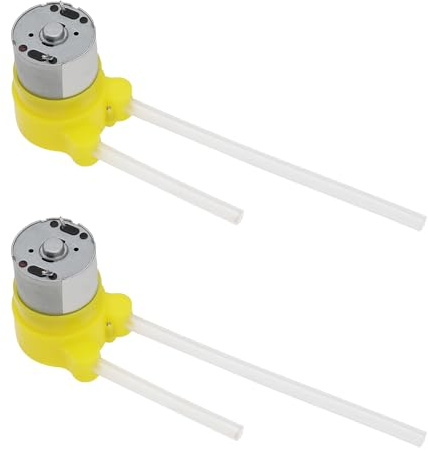 2 Pezzi 60 Ml/min 12 V Pompa Peristaltica Compatta Dosatrice Liquidi Ideale per Acquario Dispenser Sapone Disinfettante