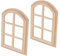Dollhouse Windows,1: 12 Scale Doll House Furniture Miniature Dollhouse Arched Windows,Wooden Window Miniature Doll Furniture Window Arched Window Frame Model Dollhouse Accessorie