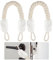Türkordel Klemmschutz, 2 Stück Baumwolle Türstopper Klinke, Türkordel,Türkordel Klemmschutz, Türkordeln Türstopper, für Türen Haustier und Kinder Fingerschutz (Weiß)