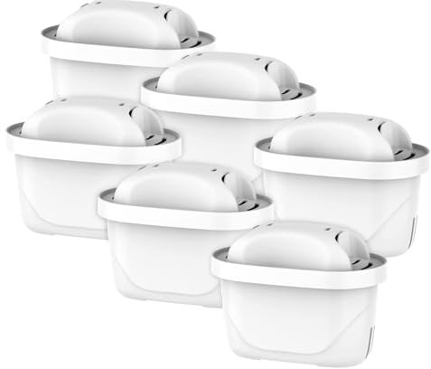 GLACIER FRESH Cartuchos de Filtro de Agua, Compatibles con Brita® Maxtra+® Plus, Maxtra Pro® All-in-1, Brita® Mavea® Maxtra+®, Style®, Marella®, Elemaris®, Reduce PFOA/PFOS (6)