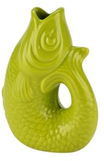 Gift Company Monsieur Carafon, Fisch, Vase, XS, Lime, 0,2 Liter, 9,5x13x6cm