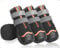 OHCOZZY Wasserdicht Hundeschuhe, Anti-Rutsch Hundestiefel mit reflektierenden Riemen, Verschleißfeste Gummisohle Hundeschuhe Pfotenschutz fürkleine, Mittlere und Große Hunde 4 Stück(L, Orange)